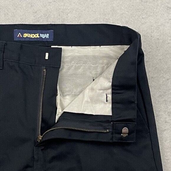Access School Wear Uniform Pants Boys Size 16 Blue Twill Pockets Flat Front NEW - Picture 9 of 12